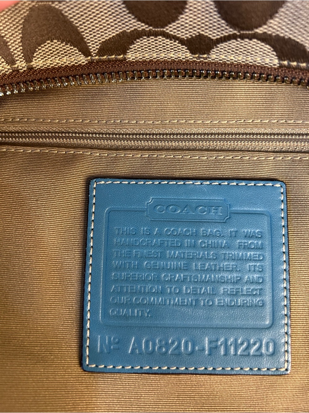 Coach Hamptons Signature EW Gallery Crossbody Tote - Picture 9 of 9